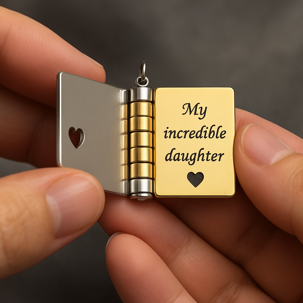 Book Locket Necklace — The Wearable Love Letter