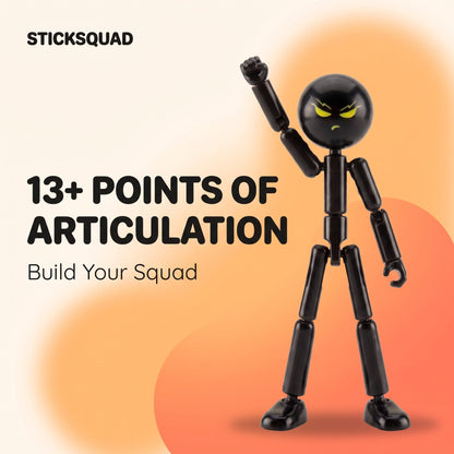 StickSquad Stickman Action Figure with 13+ points of articulation