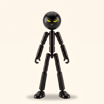 StickSquad Stickman Action Figure in Black