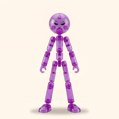StickSquad Stickman Action Figure in Purple