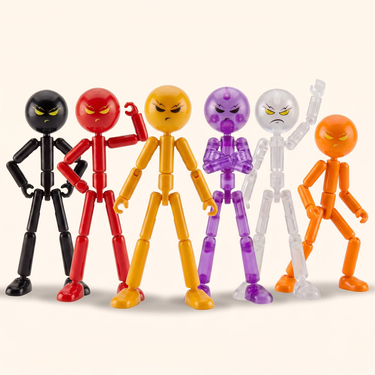 StickSquad Stickman Action Figures in all six colors