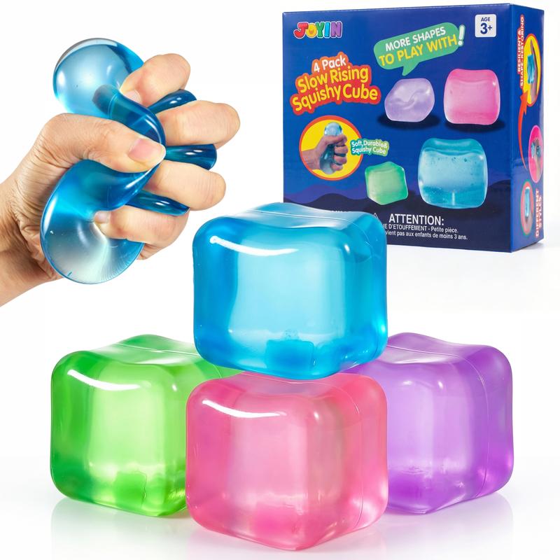 Slow-Rise Squishy Stress Cubes - 4 Pack product image 1