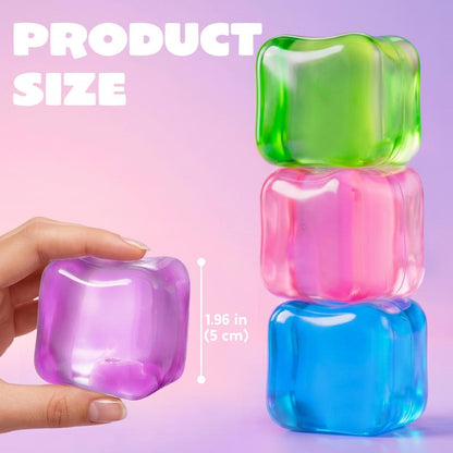Slow-Rise Squishy Stress Cubes - 4 Pack product image 2