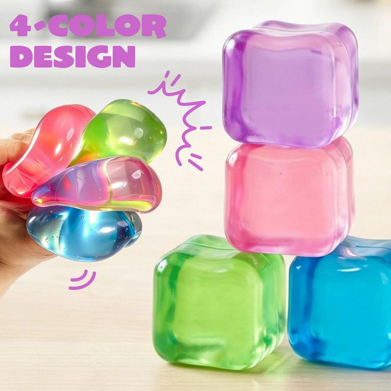 Slow-Rise Squishy Stress Cubes - 4 Pack product image 5