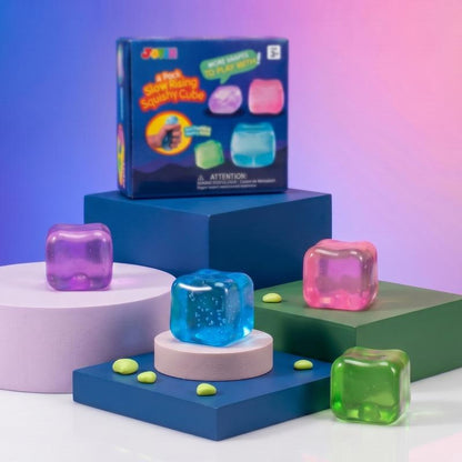 Slow-Rise Squishy Stress Cubes - 4 Pack product image 9