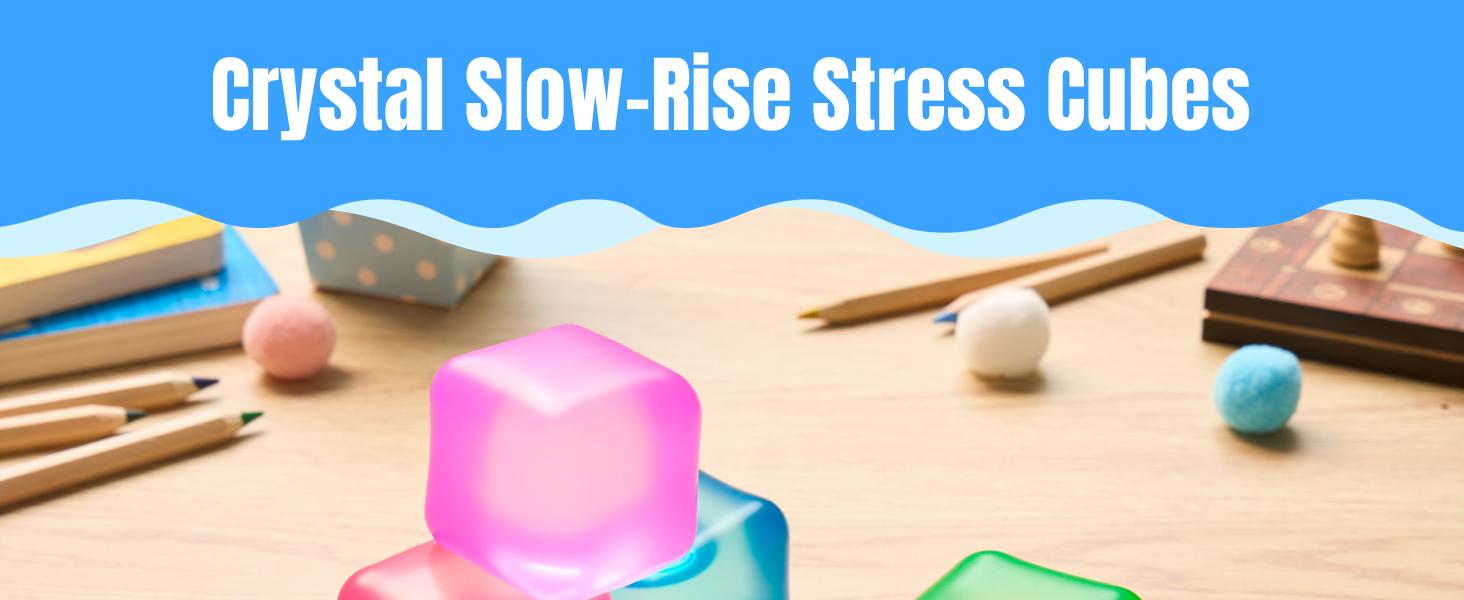 Slow-Rise Squishy Stress Cubes - 4 Pack product image 13