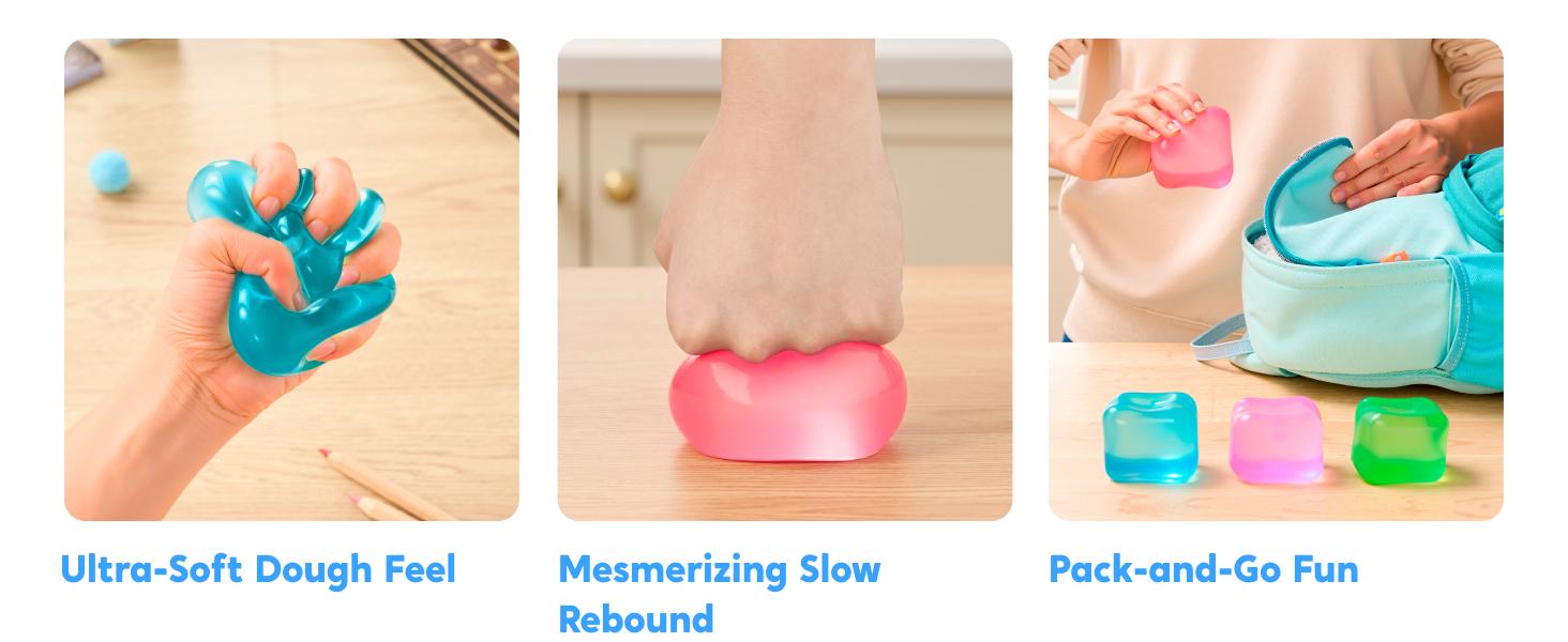 Slow-Rise Squishy Stress Cubes - 4 Pack product image 18