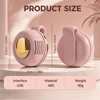 Whirlwind Clip-On Fan — Silent Bladeless Personal Cooling