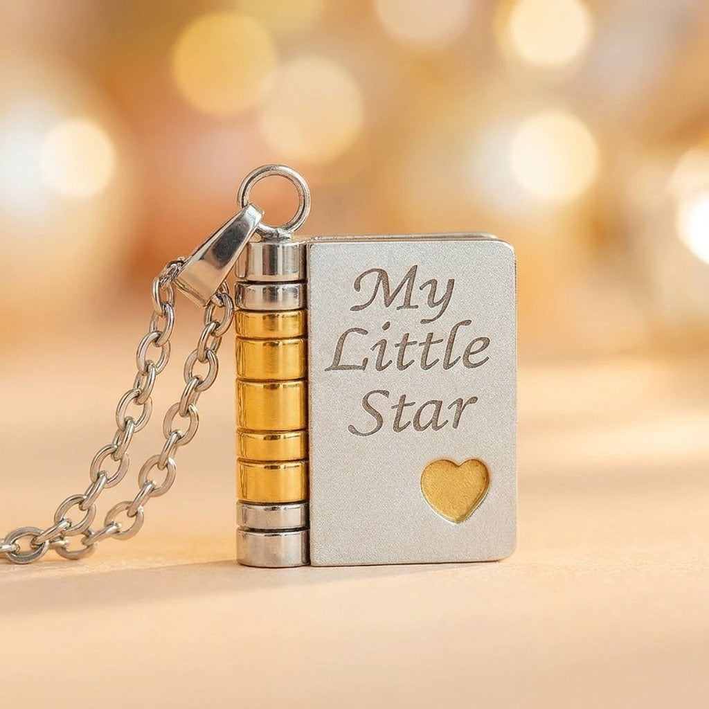 Engraved message inside the locket