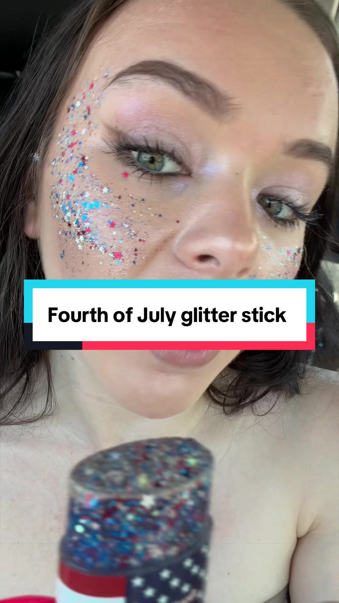 Fourth of July glitter stick social proof