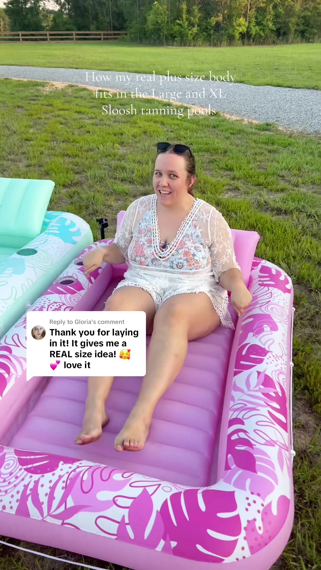 Body fit proof for an inflatable tanning lounge
